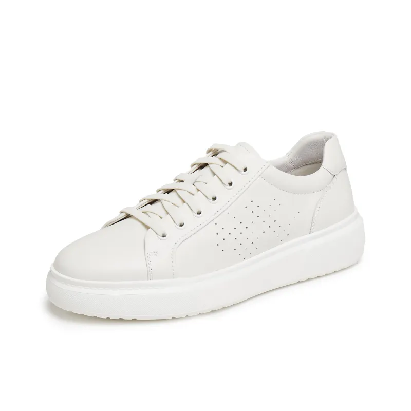 Teenmix Anti Slip Wear Resistant Low Top Skateboard Shoes Men's White-1