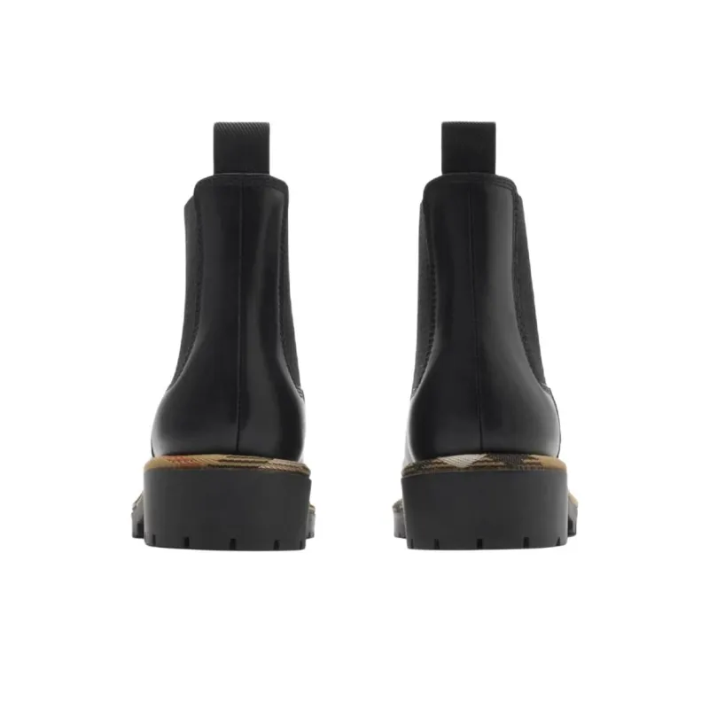Burberry Short Chelsea Boots 3.5cm Women's Black-4