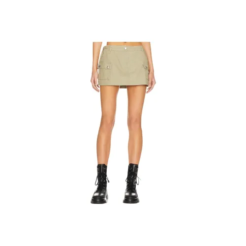 STEVE MADDEN Cargo Short Skirts Women's Light Olive