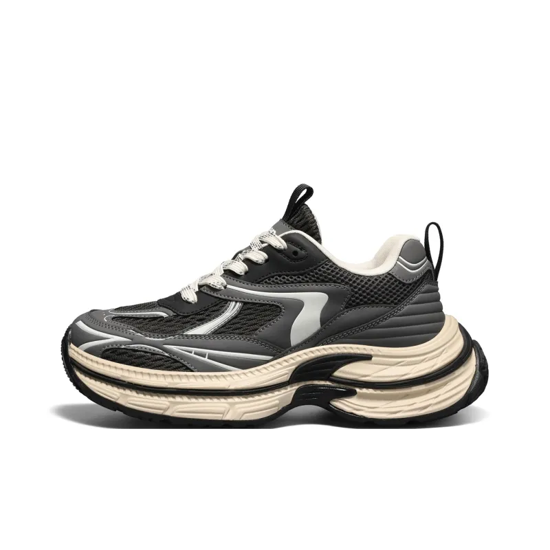 Jeep Cushioning, Slip Resistant, Abrasion Resistant, Height Increasing Low Top Chunky Sneakers Men's-0