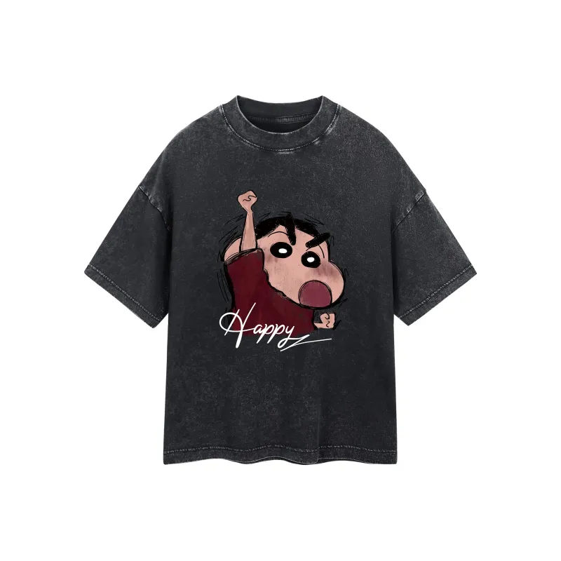 Crayon Shinchan Short Sleeved T Shirts Unisex-14