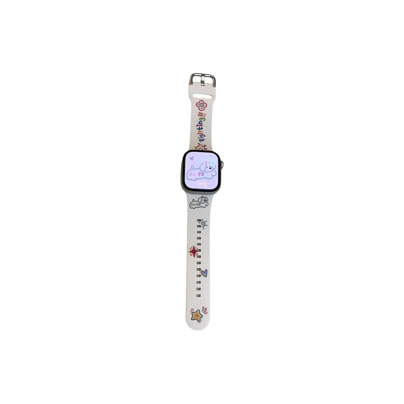 KVZUVUU Apple Compatibility Watch Band Silicone Material-0