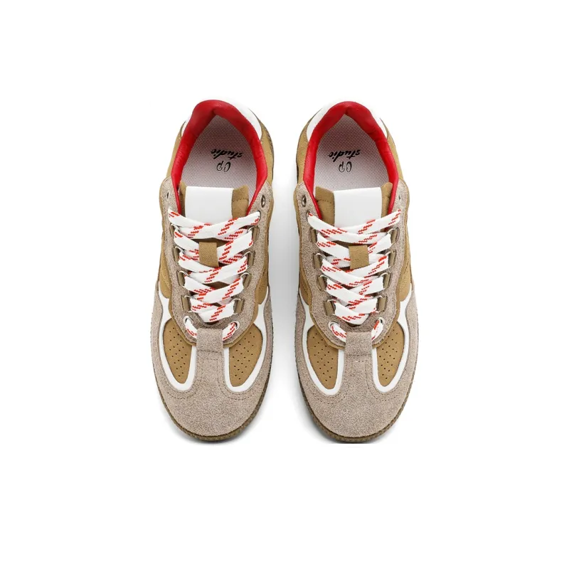 APRHE Low Top Casual Shoes Unisex Khaki-3