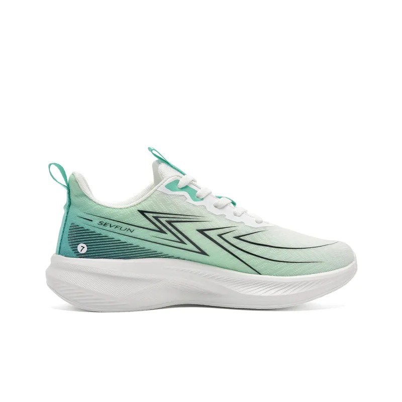 7 SEVFUN Low Top Running Shoes Unisex Yellow With Wave Base-25