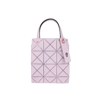 ISSEY MIYAKE CARAT Polyvinyl Chloride Handbag Mini Women's Light Pink