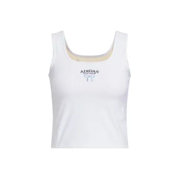 Adidas Sportswear SS25 RIB SLIM TANK TOP Sport Vests Women's White