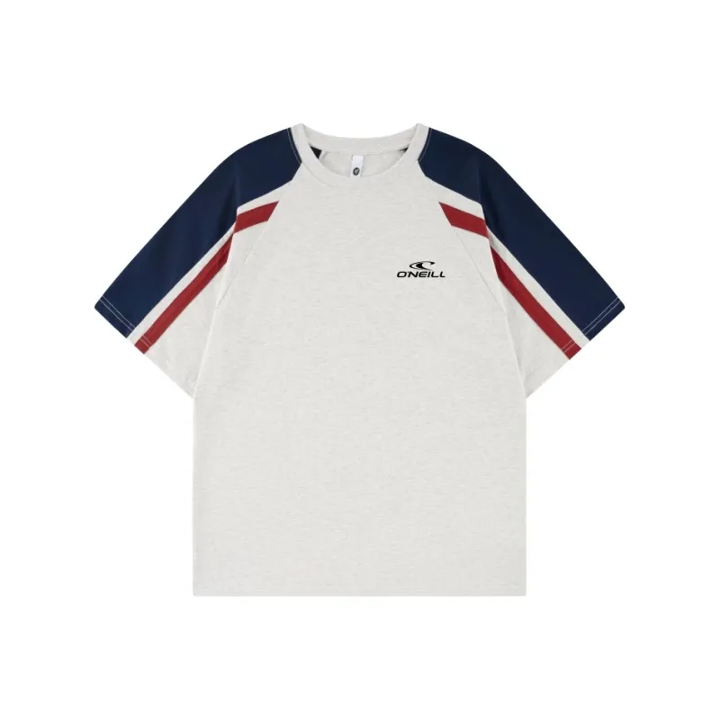 O'Neill T Shirts Unisex White Gray-0