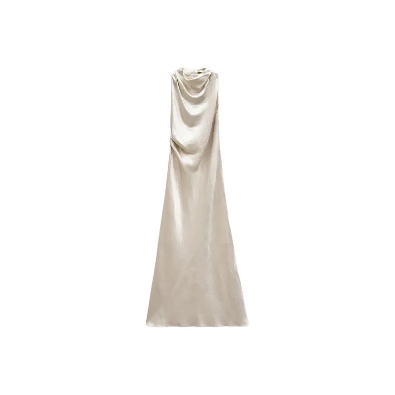 INSUN Sleeveless Dresses Women's Cream White-0