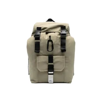 A.P.C Recycled Nylon Backpack Regular Unisex Taupe