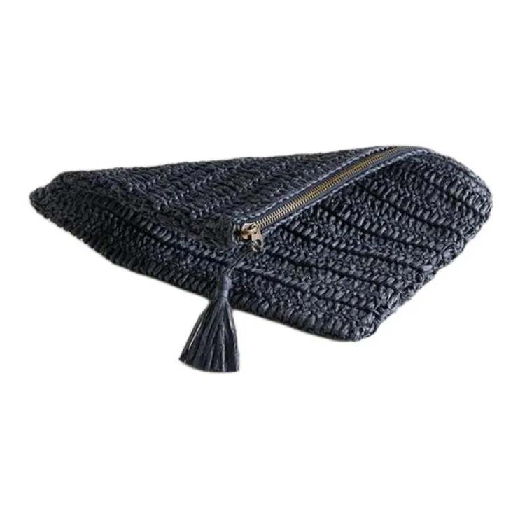 ZARA Cellulose Material Clutch Women's Marine Blue-2