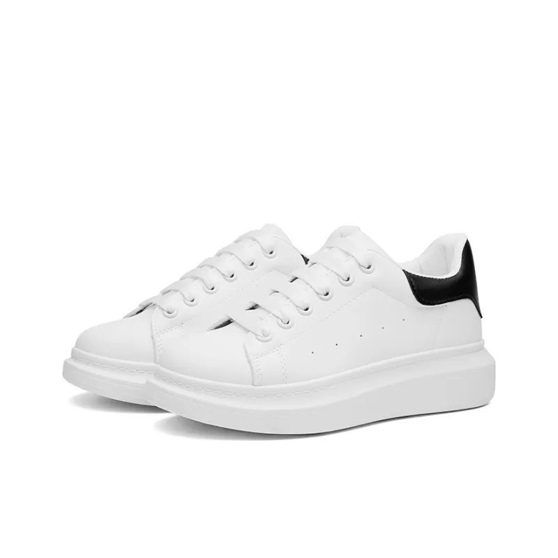 GDXF Skateboard Shoes Unisex Low Top White Black-3
