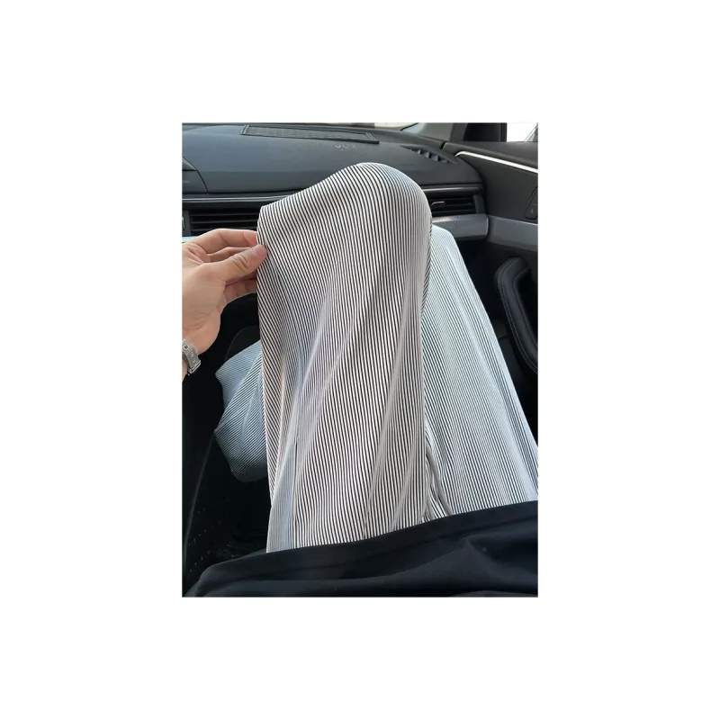 Fakeyoung Casual Pants Unisex Black/White-4