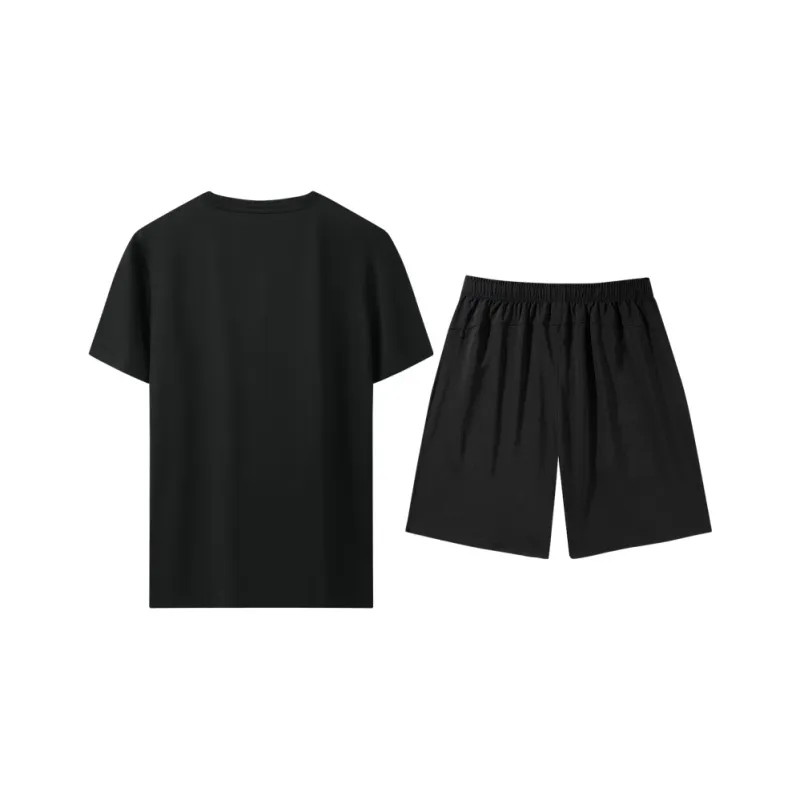 PEAK Casual Sportswear Unisex Two Piece Set Black-1