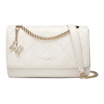 MEXICAN PU Shoulder Bag, Crossbody Bag Women's White/Black