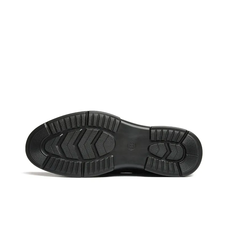 HLA Loafers Men Black-4