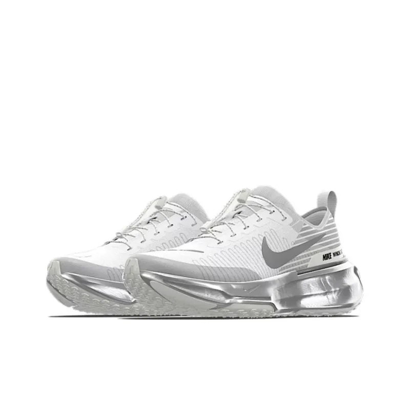 Nike Invincible 3 Anti Slip Wear Resistant Low Top Running Shoes Women's White-2