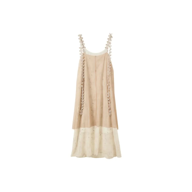 3COLOUR Slip Dresses Women's Coffee Beige-1