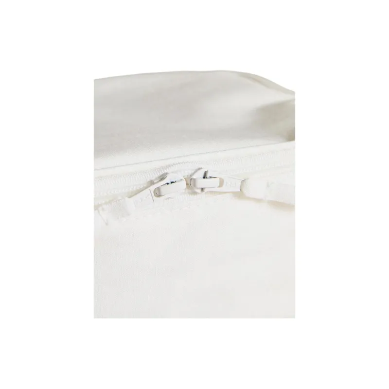 ZARA Linen Toiletry Bag Tubas Unisex Frosted White-3