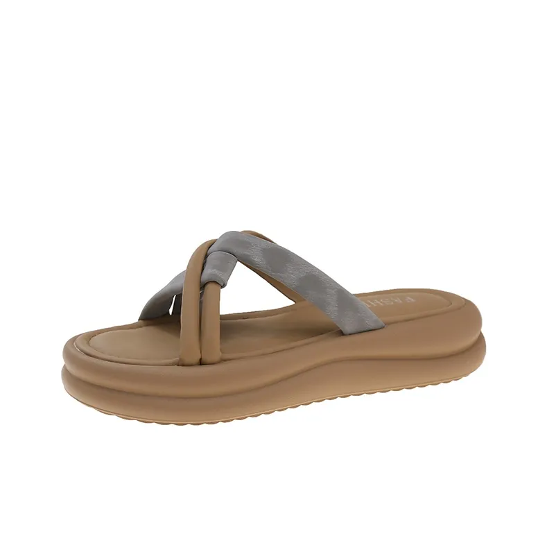 WUJI Rubber Sole Slip Resistant Abrasion Resistant Slide Slippers Women's-5