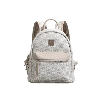 OCTSUI PU One Shoulder Portable Backpack Women's Ecru