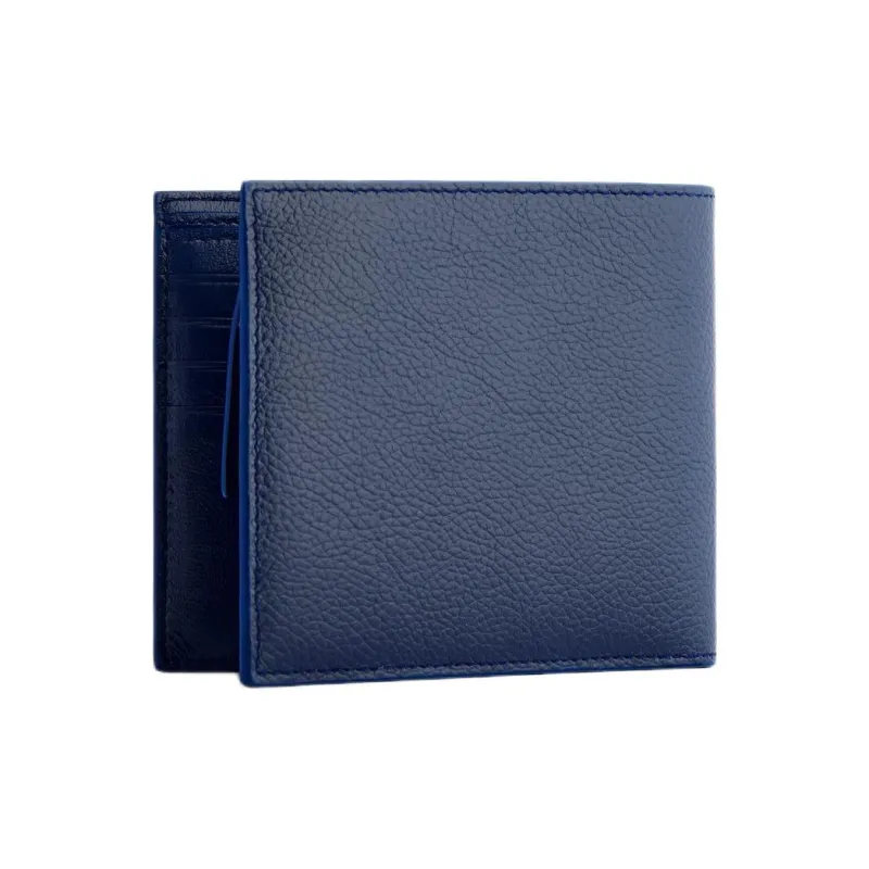 Balenciaga Cow Leather Wallet Men's Marine Blue-1