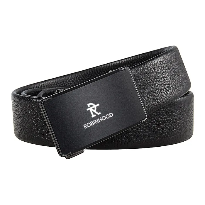 ROBINHOOD Top Grain Cow Leather Belts Men's 3.5cm-1