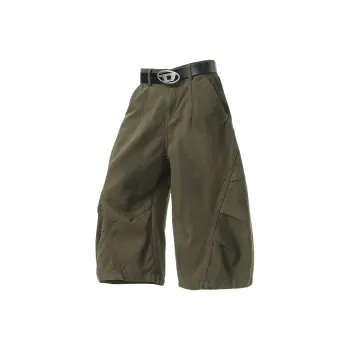 SCRM Denim Shorts Unisex Green
