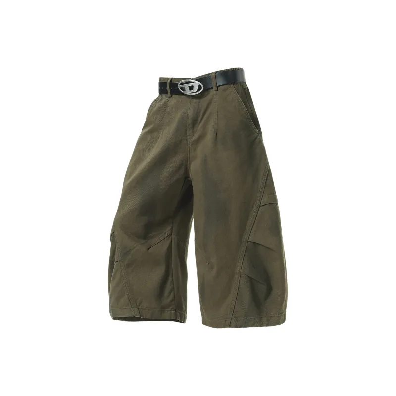 SCRM Denim Shorts Unisex Green-0