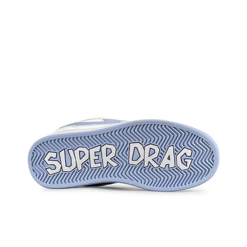 LuzaoT SUPER DRAG Coverage Breathable Low Top Skateboard Shoes Women's White Light Moon-5