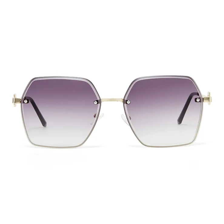 CinvaiKrose Metal Irregular Shape Sunglasses Women's-4