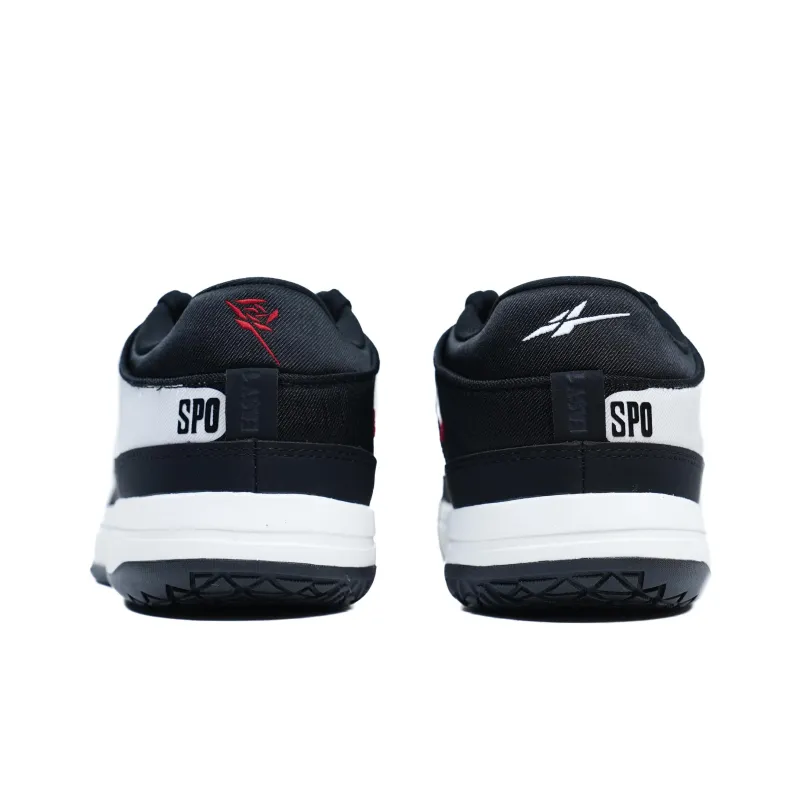 Serious Player Only Low Top Basketball Shoes Men's Black White-3