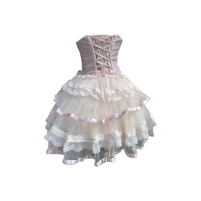 OUTDOORPRINCE Lolita Fashion Women's Pink White-1