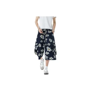 WOHOO Denim Shorts Unisex Blue