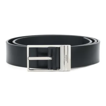 DIOR Cow Leather Belts Men's Black 3cm