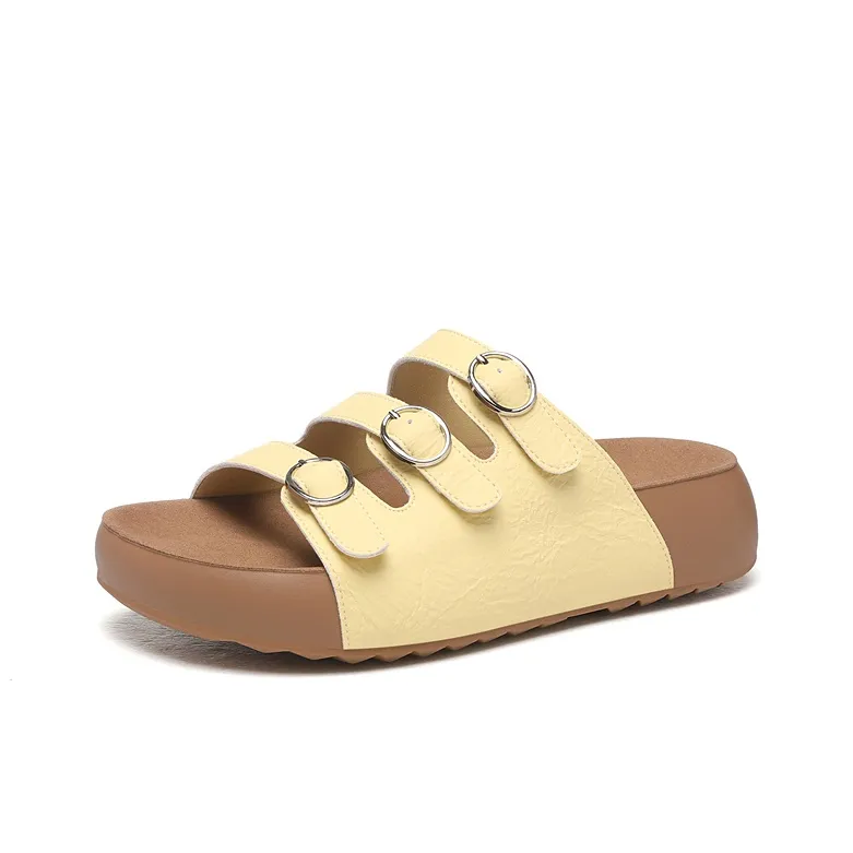 Golden Silk Rabbit Abrasion Resistant Quick Dry Slide Slippers Women's-8