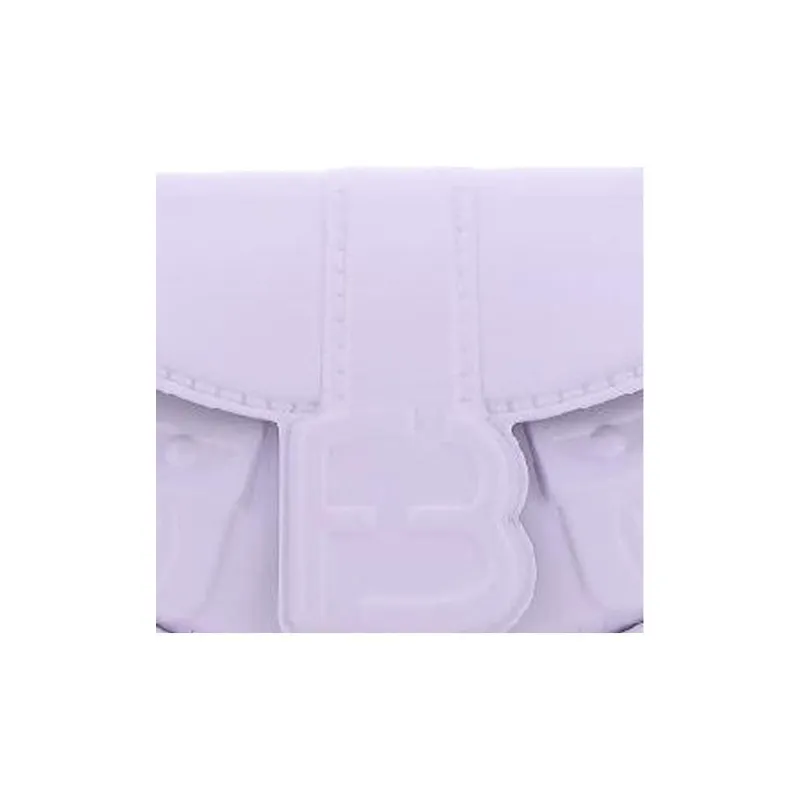FORBITCHES Leather Shoulder Bag, Handbag Women's Purple-3
