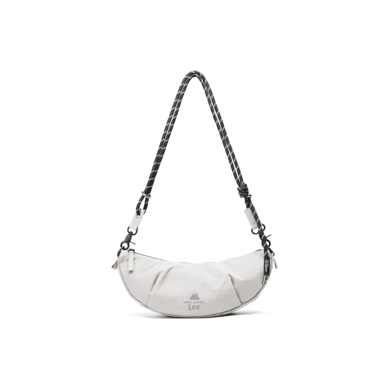 Lee Fabric Shoulder Bag, Crossbody Bag Wood Leaf Brown/Cloud Gray/Light Gray Purple-5