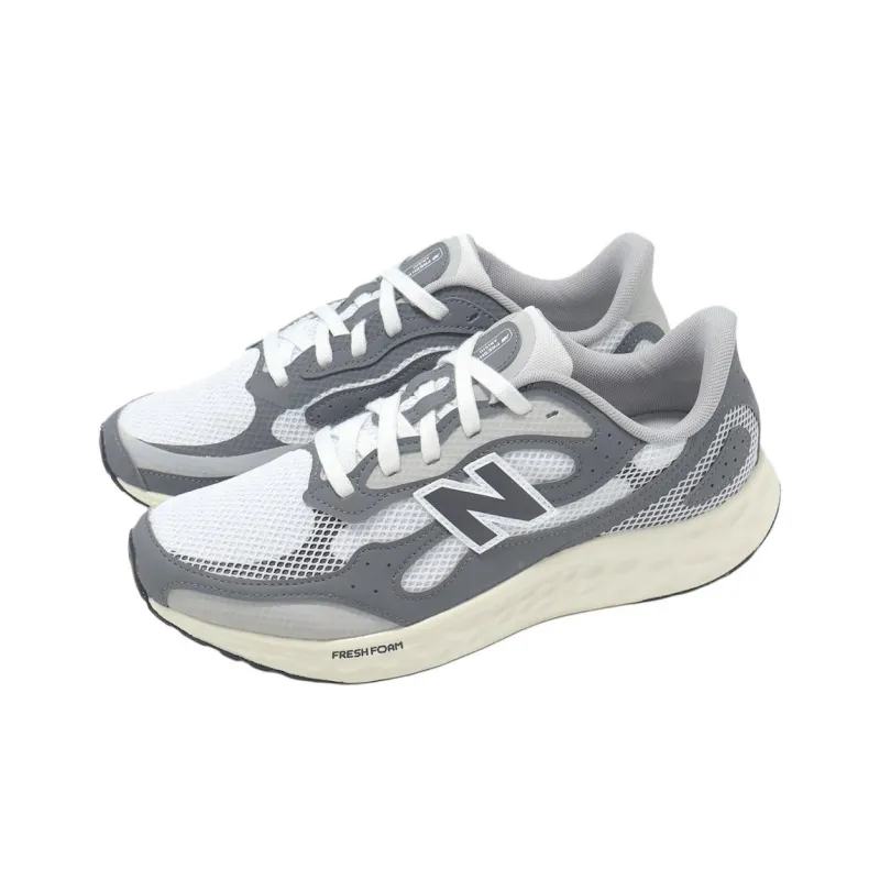 New Balance NB Arishi V4 Anti Slip Wear Resistant Low Top Casual Running Shoes Men's Gray White-2