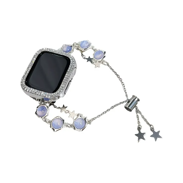 KVZUVUU Apple Compatibility Watch Band Cat's Eye Stone Material-7