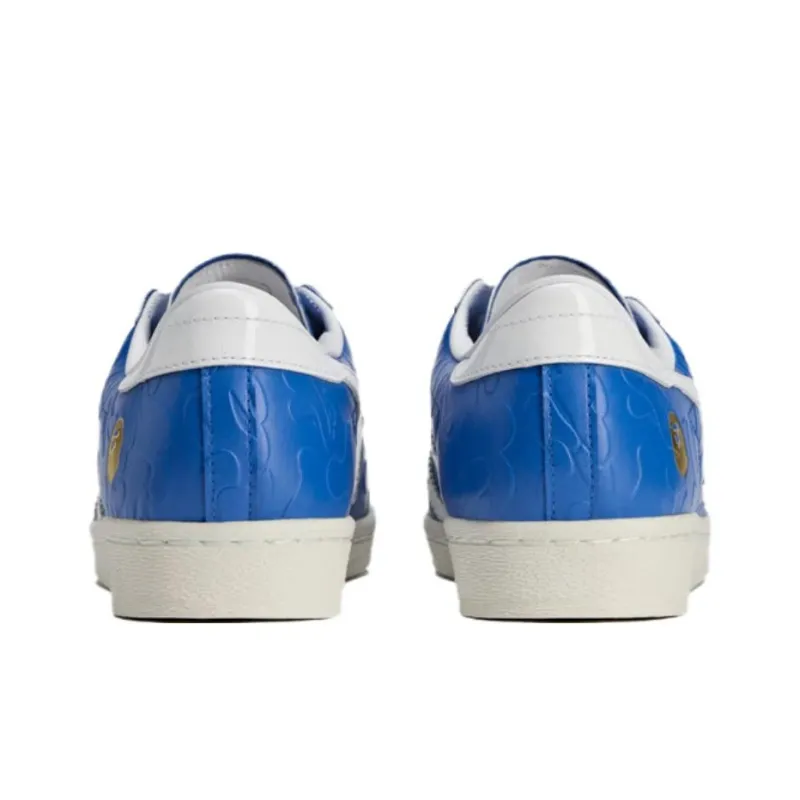 Adidas Superstar Vintage Bape Blue White-3