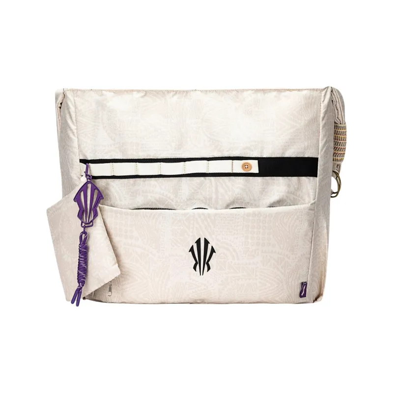 Anta Irving Series Polyester Jacquard Fabric Crossbody Bag Regular Unisex Corn White-1
