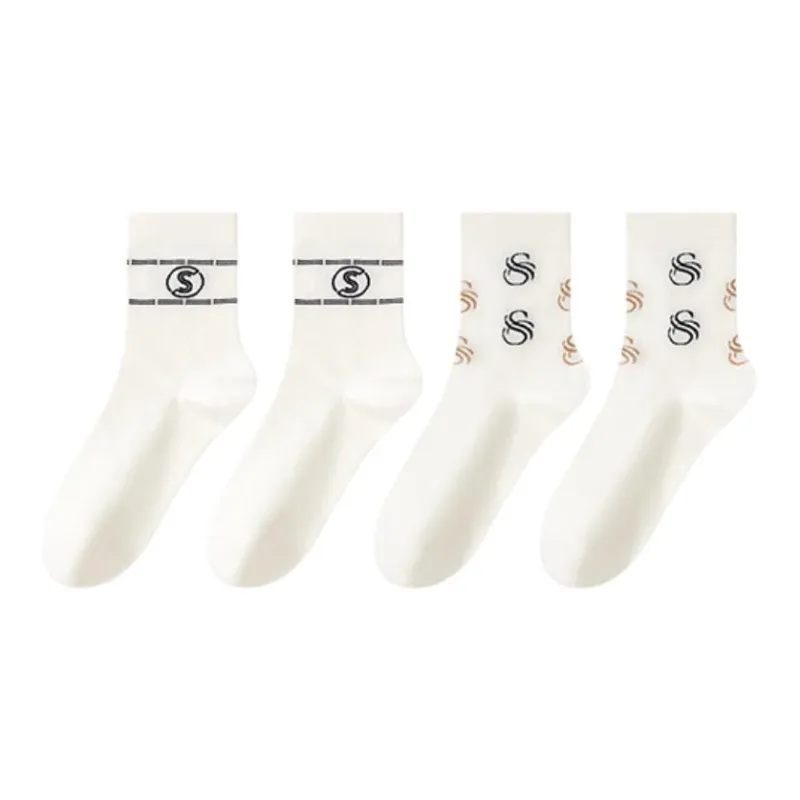 Shuya Mid Calf Socks Women's 4 Pack-13