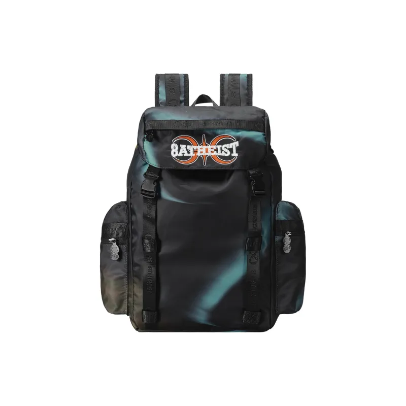 8atheist Polyester Backpack Regular Unisex Black-0