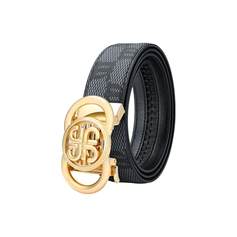 MILLIE'S Polyvinyl Chloride Leather Belts Men's Width 3.5cm-0