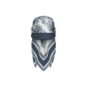 DIOR Mulberry Silk Baseball Caps Women's Blue