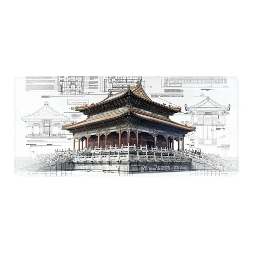 DANYIN Extra Large Premium Chinese Style Keyboard Pad For Men's Computer Desktop, Esports Gaming Mouse Pad Mouse Pads