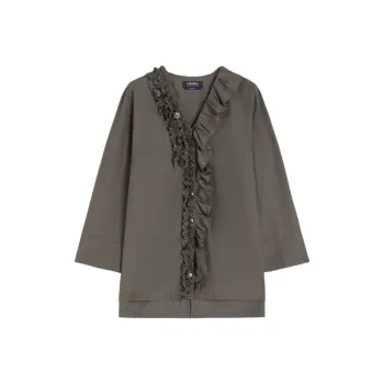 'S MAX MARA Shirt Women's Medium Gray