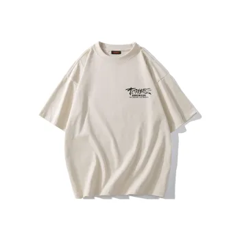 TONYKRZ T Shirts Unisex Light Beige Apricot