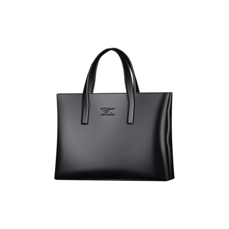 SEPTWOLVES Microfiber Briefcase Tubas Men's Black-0