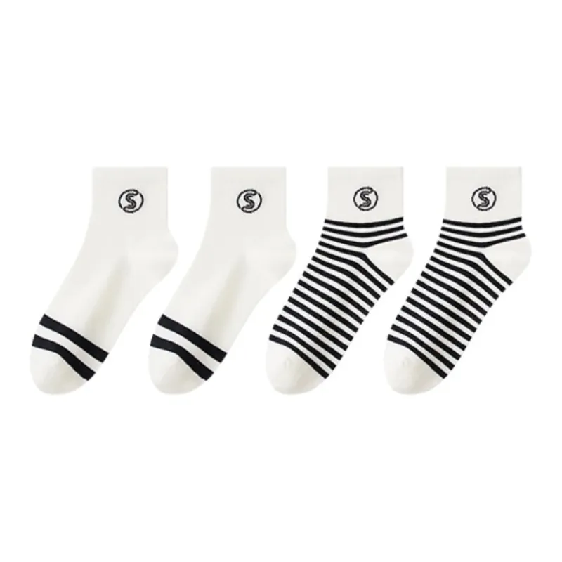 Shuya Mid Calf Socks Women's 4 Pack-11
